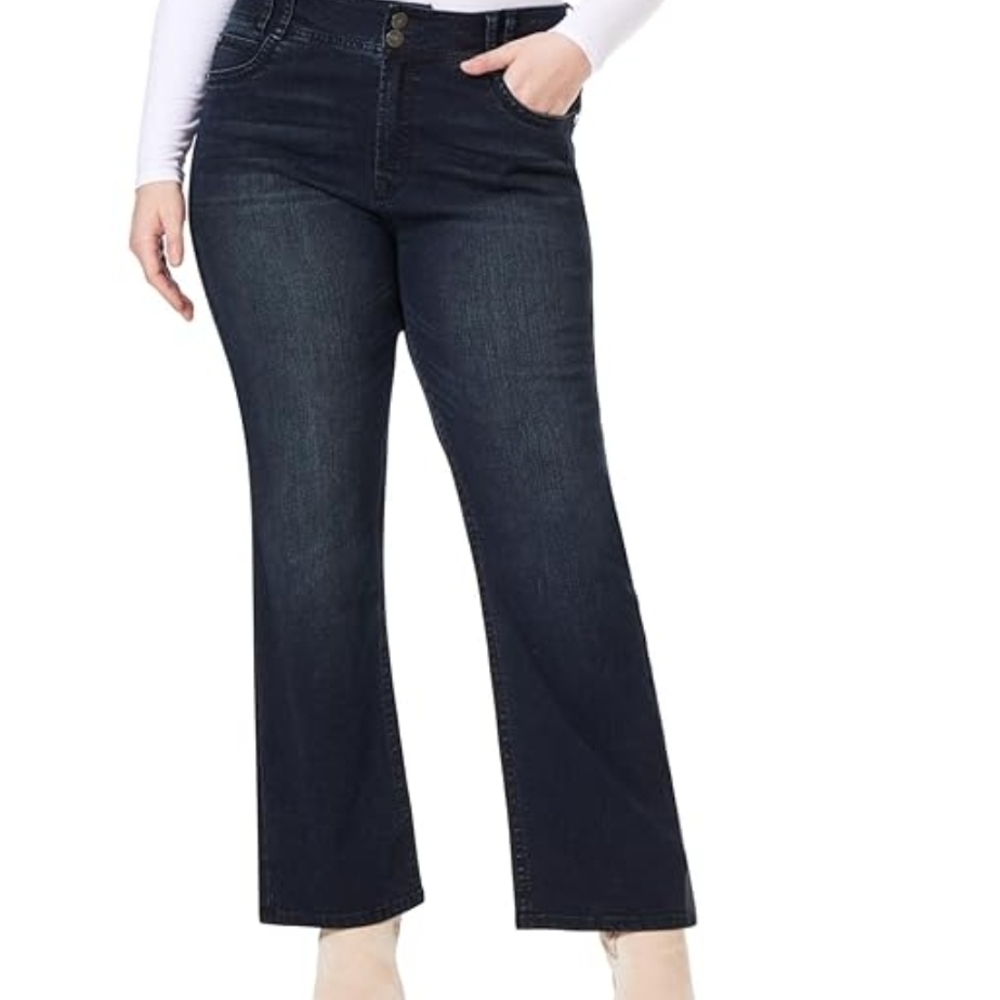 Laurie Felt Dark Indigo Flare Jeans